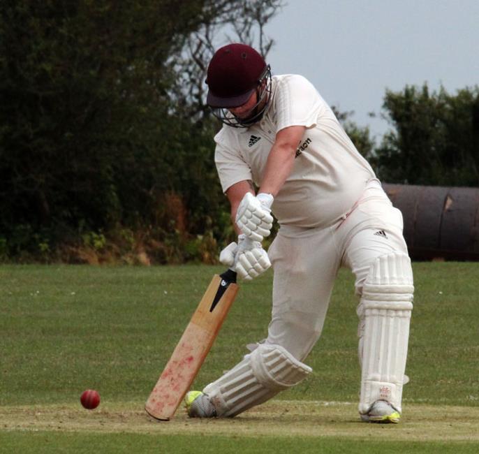 Curtis Marsh who top scored for Lawrenny with 43 not out